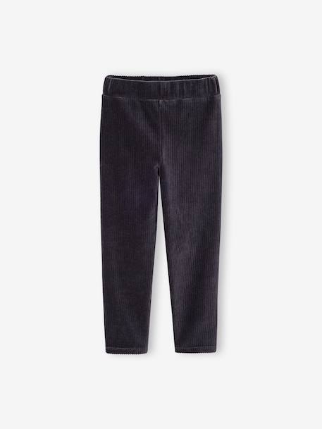 Leggings for girls anthracite+dusky pink - vertbaudet enfant 