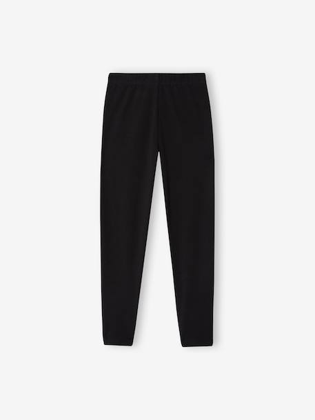 Long leggings for girls black+plum - vertbaudet enfant 