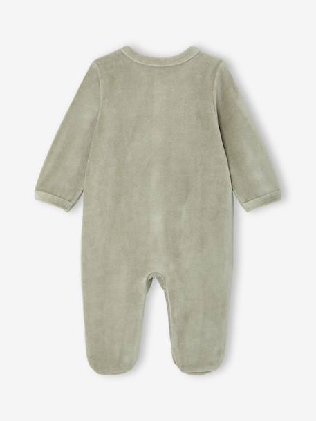 Pack of 2 baby sleepsuits with front opening cappuccino+pale pink+sage green - vertbaudet enfant 