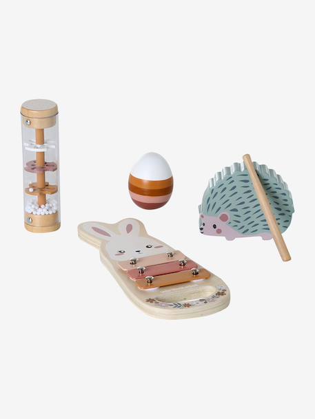 Musical Activities Set in FSC® Wood, Tanzania rose+wood - vertbaudet enfant 