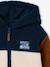 Zip-up hooded cardigan for boys fir green+medium blue - vertbaudet enfant 