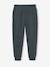 Athletic Joggers in Fleece for Boys anthracite+chocolate+khaki - vertbaudet enfant 