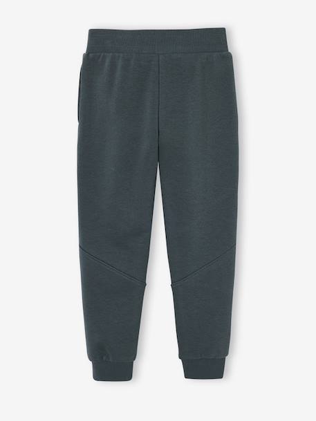 Pantalon jogging 'Athletic' garçon en molleton anthracite+chocolat+kaki - vertbaudet enfant 