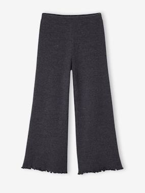 Girls-Wide-leg knitted leggings for girls