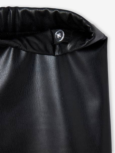 Long slim leggings for girls black - vertbaudet enfant 