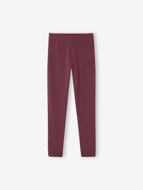Legging long fille noir+prune - vertbaudet enfant 
