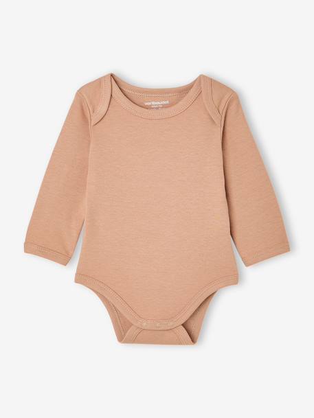 Pack of 3 long-sleeved bodysuits for baby hazel - vertbaudet enfant 