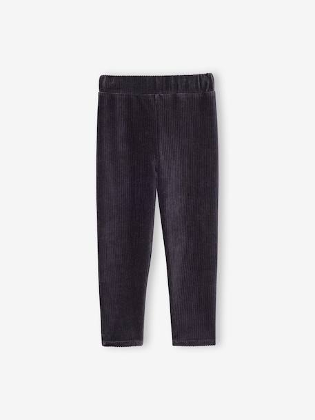 Leggings for girls anthracite+dusky pink - vertbaudet enfant 