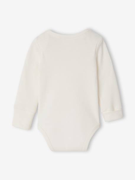 Lot 5 bodies manches longues bébé fille écru - vertbaudet enfant 