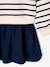 2-in-1-Effect Dress in Dual Fabric anthracite+navy blue - vertbaudet enfant 