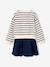2-in-1-Effect Dress in Dual Fabric anthracite+navy blue - vertbaudet enfant 