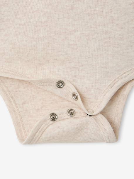 Pack of 2 long-sleeved newborn bodysuits ecru - vertbaudet enfant 