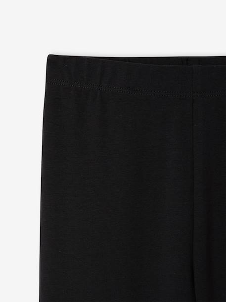 Long leggings for girls black+plum - vertbaudet enfant 