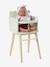 FSC® scalloped wooden doll's high chair white - vertbaudet enfant 
