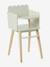 Chaise haute poupon feston en bois FSC® blanc - vertbaudet enfant 