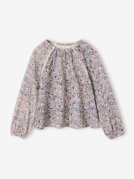 Blouse manches longues fille écru - vertbaudet enfant 