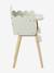 FSC® scalloped wooden doll's high chair white - vertbaudet enfant 
