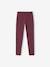 Long leggings for girls black+plum - vertbaudet enfant 