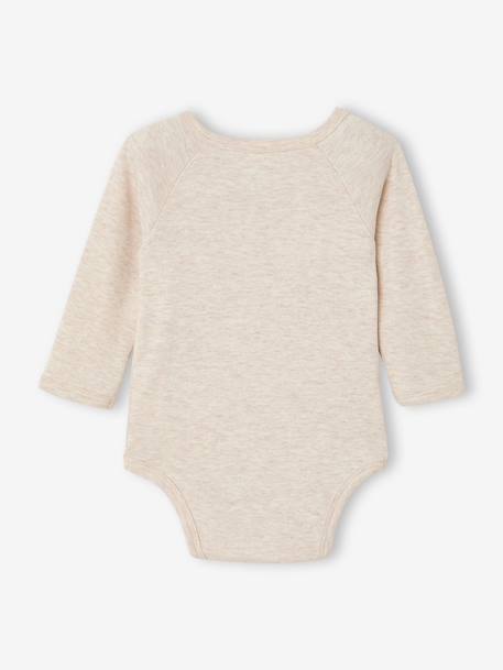 Lot de 2 bodies naissance manches longues écru - vertbaudet enfant 