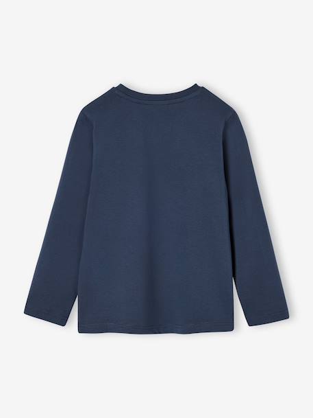 Long-sleeved T-shirt for boys anthracite+cappuccino+red+sage green+white - vertbaudet enfant 