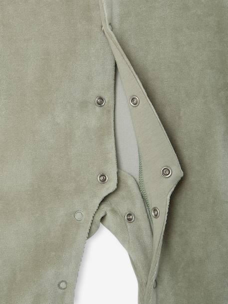 Pack of 2 baby sleepsuits with front opening cappuccino+pale pink+sage green - vertbaudet enfant 