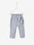 Striped Trousers with Elasticated Waistband for Baby Girls Blue Stripes - vertbaudet enfant 
