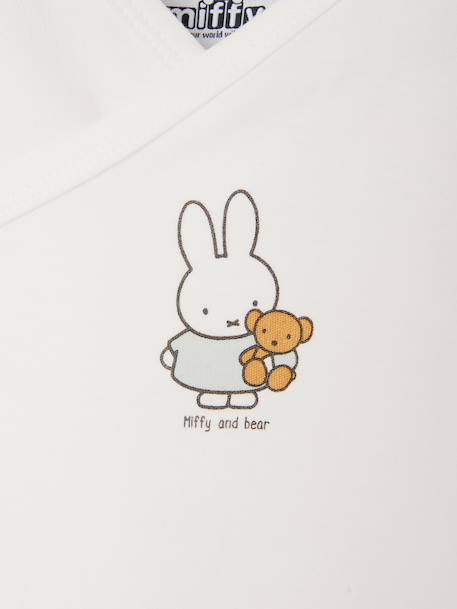Pack of 2 Miffy long-sleeved newborn bodysuits aqua green - vertbaudet enfant 