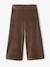 Wide Corduroy Trousers for Girls anthracite+BROWN MEDIUM SOLID+chocolate+ecru+grey blue+khaki+mauve+plum+rose - vertbaudet enfant 