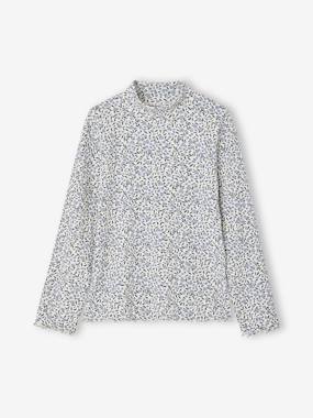 -Long-sleeved roll-neck top for girls