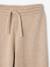 Wide-leg knitted trousers for girls anthracite+beige - vertbaudet enfant 
