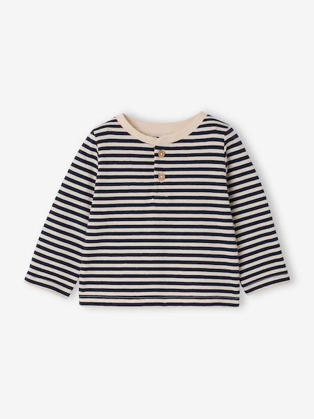 Lot de 3 tee-shirts bébé noix de pécan+terracotta - vertbaudet enfant 