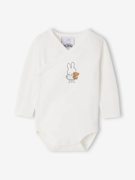 Pack of 2 Miffy long-sleeved newborn bodysuits aqua green - vertbaudet enfant 