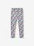 Girls' printed technical sportswear leggings anthracite+old rose - vertbaudet enfant 