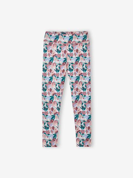 Legging technique sport imprimé fille anthracite+vieux rose - vertbaudet enfant 