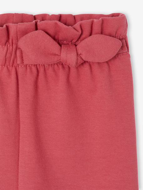 Pantalon en molleton bébé taille élastiquée encre+rose+vert bouteille - vertbaudet enfant 