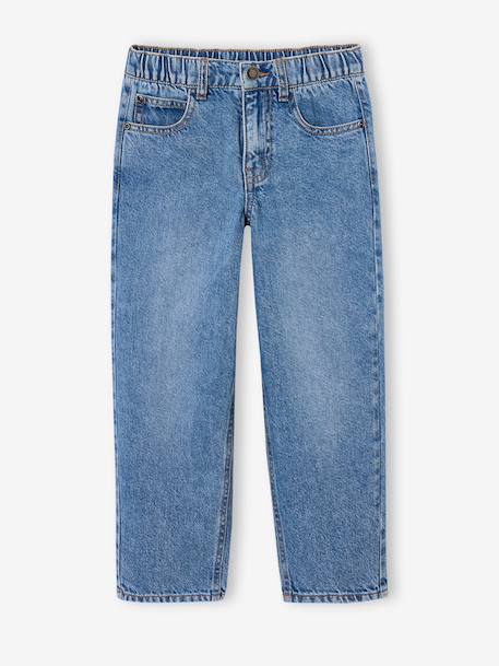 Loose-fit jeans for boys black+double stone - vertbaudet enfant 