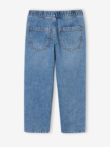 Loose-fit jeans for boys black+double stone - vertbaudet enfant 