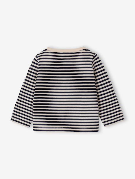 Pack of 3 Basics Tops in Organic Cotton for Babies pecan nut+terracotta - vertbaudet enfant 