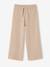 Pantalon large fille anthracite+beige - vertbaudet enfant 