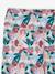 Girls' printed technical sportswear leggings anthracite+old rose - vertbaudet enfant 