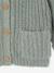 Chunky knit baby cardigan marl beige+sage green - vertbaudet enfant 