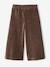 Wide Corduroy Trousers for Girls anthracite+BROWN MEDIUM SOLID+chocolate+ecru+grey blue+khaki+mauve+plum+rose - vertbaudet enfant 