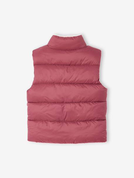 Lightweight sleeveless puffer jacket for girls plum - vertbaudet enfant 