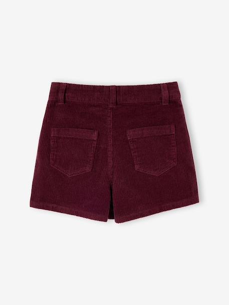 Pleated skort for girls beige+bordeaux red+English green - vertbaudet enfant 