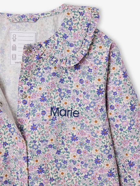 customisable pinafore apron for girls soft lilac - vertbaudet enfant 