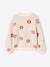 Gilet fille motif maille mousseuse chocolat+écru+marron+vert - vertbaudet enfant 