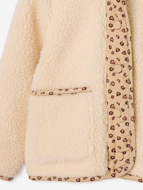 Hooded jacket for girls vanilla - vertbaudet enfant 