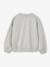 Crewneck sweatshirt with long sleeves for girls chambray blue+marl grey - vertbaudet enfant 