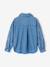 Embroidered Long-sleeved shirt for girls denim blue - vertbaudet enfant 