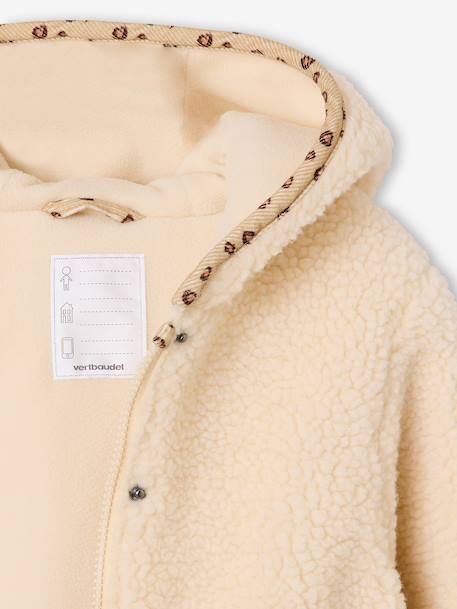 Hooded jacket for girls vanilla - vertbaudet enfant 